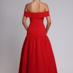 Wilhelmina Midaxi Dress - Red - Image 7