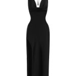 Kiandra Maxi Dress - Black - Image 7