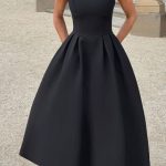 Clarabella Midi Dress - Black - Image 3