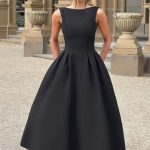 Clarabella Midi Dress - Black - Image 4