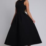 Clarabella Midi Dress - Black - Image 5