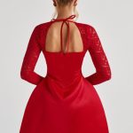 Sadie Mini Dress - Red - Image 2