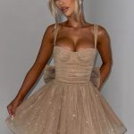 Polly Mini Dress - Gold Sparkle