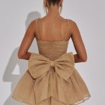 Polly Mini Dress - Gold Sparkle - Image 9