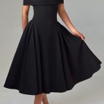 Miranda Midi Dress - Black