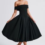 Miranda Midi Dress - Black - Image 2