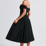 Miranda Midi Dress - Black - Image 6