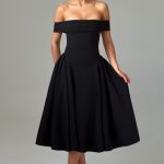 Miranda Midi Dress - Black - Image 7