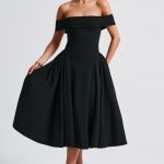 Miranda Midi Dress - Black - Image 10