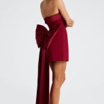 Barbara Mini Dress - Wine - Image 8