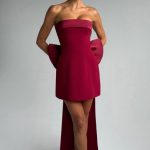 Barbara Mini Dress - Wine - Image 9