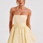 Katrina Mini Dress - Lemon - Image 5