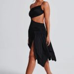 Emeline Midi Dress - Black - Image 5