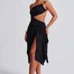 Emeline Midi Dress - Black - Image 7