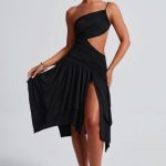 Emeline Midi Dress - Black - Image 11