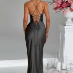 Lillia Maxi Dress - Charcoal - Image 2