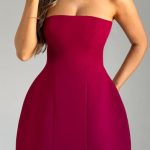 Asha Mini Dress - Wine - Image 2