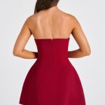 Asha Mini Dress - Wine - Image 3
