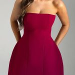 Asha Mini Dress - Wine - Image 9