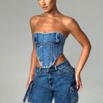 Yasie Corset - Dark Wash - Image 10