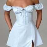 Caitlyn Mini Dress - Blue - Image 4
