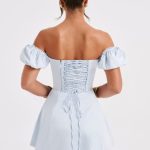 Caitlyn Mini Dress - Blue - Image 7