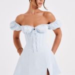 Caitlyn Mini Dress - Blue - Image 8