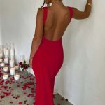 Cyanne Maxi Dress - Red - Image 4