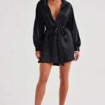 Kara Mini Dress - Black - Image 3