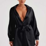 Kara Mini Dress - Black - Image 6