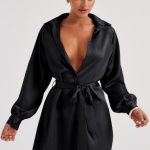Kara Mini Dress - Black - Image 7