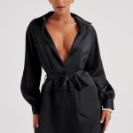 Kara Mini Dress - Black - Image 8