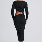 Rylee Midi Dress - Black - Image 2