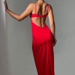 Asteria Maxi Dress - Red - Image 2