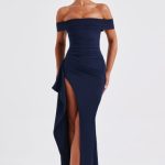 Joyce Maxi Dress - Navy - Image 7