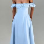 Elora Midi Dress - Blue - Image 2