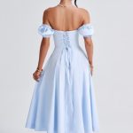 Elora Midi Dress - Blue - Image 6