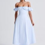 Elora Midi Dress - Blue - Image 7