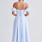 Elora Midi Dress - Blue - Image 8