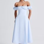 Elora Midi Dress - Blue - Image 9