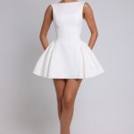 Yalina Mini Dress - Ivory - Image 8