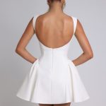Yalina Mini Dress - Ivory - Image 16