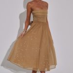 Marissa Midi Dress - Gold Sparkle - Image 6