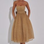 Marissa Midi Dress - Gold Sparkle - Image 7