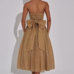 Marissa Midi Dress - Gold Sparkle - Image 9