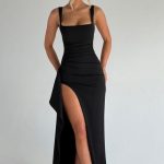 Katana Maxi Dress - Black - Image 6