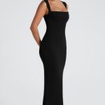 Helena Maxi Dress - Black - Image 6