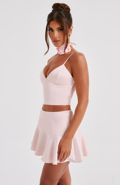 Louisa Mini Skirt - Blush - Image 5