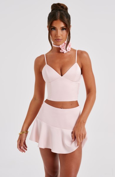Louisa Mini Skirt - Blush - Image 9