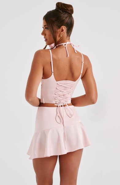 Louisa Mini Skirt - Blush - Image 11